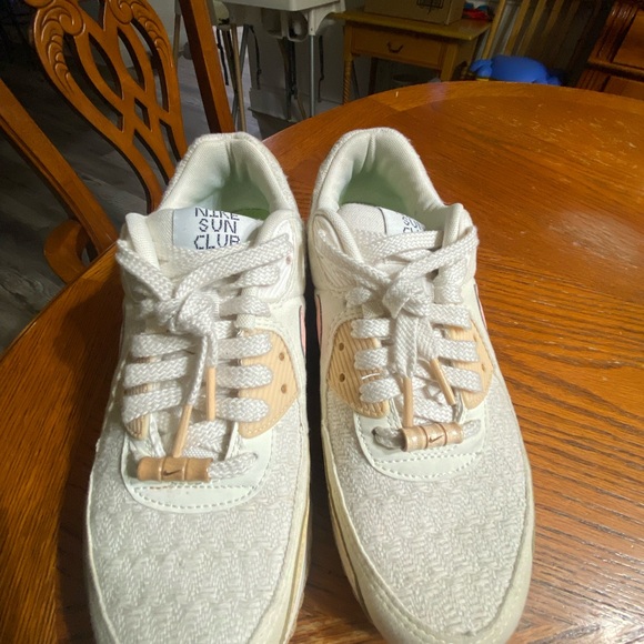 Nike Air Max Cream and Pink Sneakers (sun club) edition